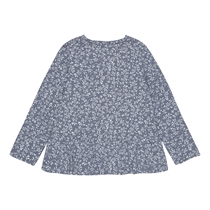 BIRKHOLM Peplum Bluse Hvide Blade